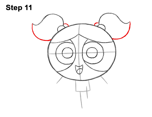 How to Draw Bubbles Powerpuff Girls Full Body 11