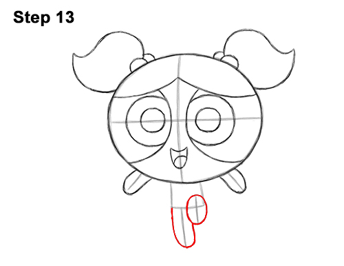 How to Draw Bubbles Powerpuff Girls Full Body 13