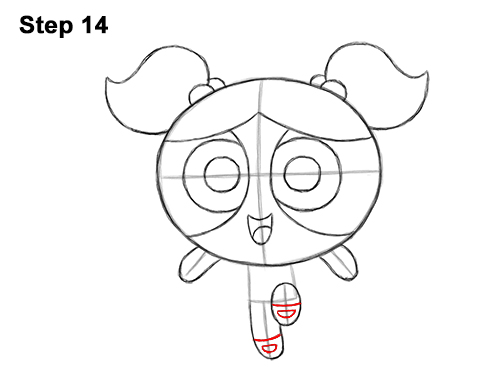 How to Draw Bubbles Powerpuff Girls Full Body 14