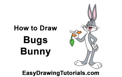 Draw Bugs Bunny Full Body How to Draw Bugs Bunny Full Body Carrot