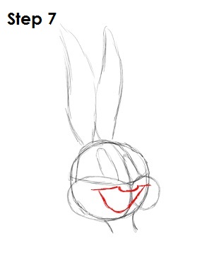 Draw Bugs Bunny Draw Bugs Bunny Step 7
