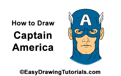 Draw Captain America How to Draw Captain America Head