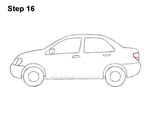 How to Draw Cartoon Car Automobile Vehicle Clipart 16