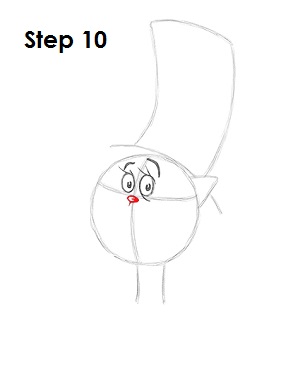 Draw Cat in the Hat 10