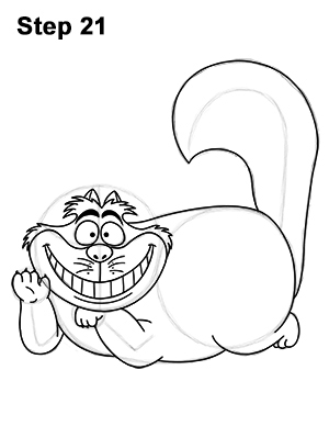 Cheshire Cat Drawing 21 Draw Cheshire Cat Alice 21