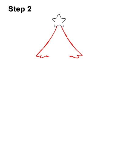 Draw Cartoon Christmas Tree Gifts 2 How to Draw Cartoon Christmas Tree with Presents 2