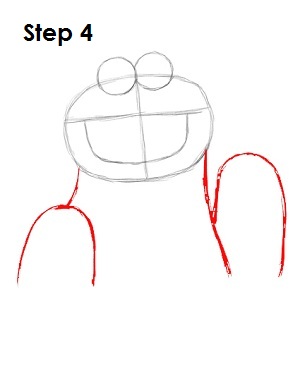 How to Draw Cookie Monster Step 4