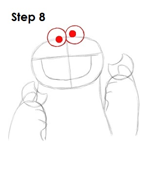 How to Draw Cookie Monster Step 8