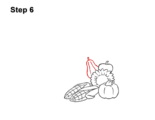 Draw Cartoon Cornucopia 6 How to Draw Cartoon Cornucopia Thanksgiving 6