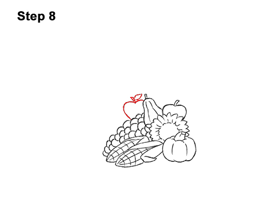 Draw Cartoon Cornucopia 8 How to Draw Cartoon Cornucopia Thanksgiving 8