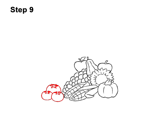 Draw Cartoon Cornucopia 9 How to Draw Cartoon Cornucopia Thanksgiving 9