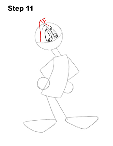 How to Draw Daffy Duck Full Body Looney Tunes 11