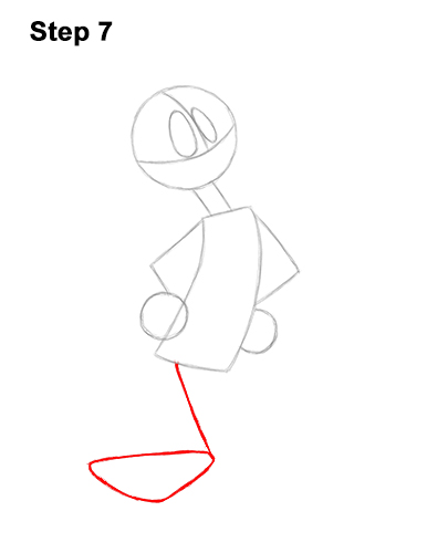 How to Draw Daffy Duck Full Body Looney Tunes 7