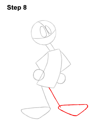 How to Draw Daffy Duck Full Body Looney Tunes 8