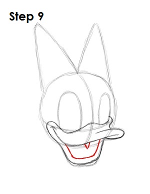  Draw Daisy Duck Step 9