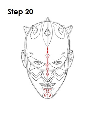 Draw Darth Maul 20