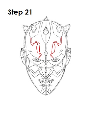 Draw Darth Maul 21