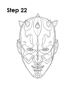 Draw Darth Maul 22