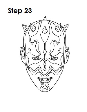 Draw Darth Maul 23
