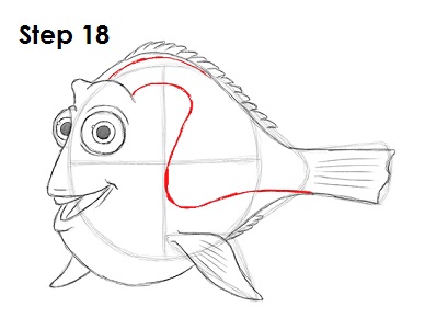 Dory Fish 18 Draw Dory Nemo 18