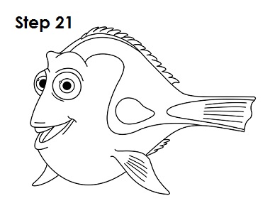 Dory Fish 21 Draw Dory Nemo 21