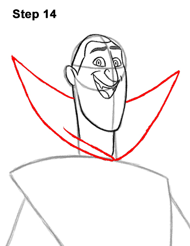 How to Draw Count Dracula Hotel Transylvania 14