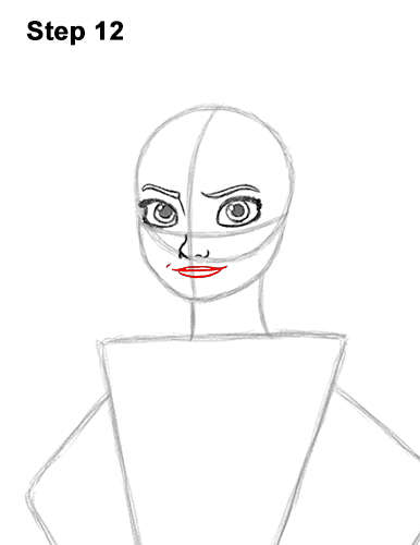 How to Draw Queen Elsa Frozen Two II Dress Outfit Full Body 12