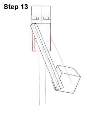 Draw Minecraft Enderman 13