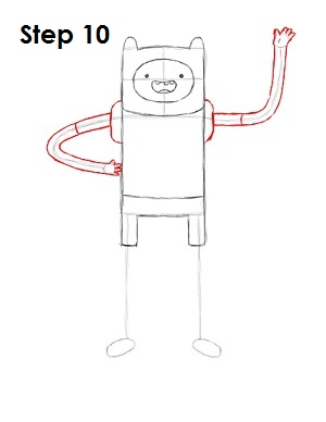 How to Draw Finn Step 10 How to Draw Finn Step 10