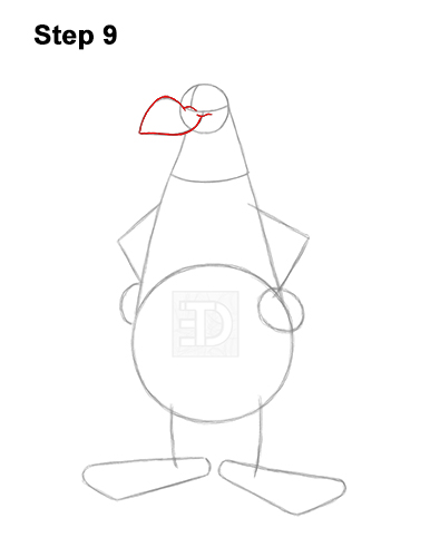 Draw Foghorn Leghorn Looney Tunes Rooster 9 How to Draw Foghorn Leghorn Looney Tunes Merrie Melodies 9