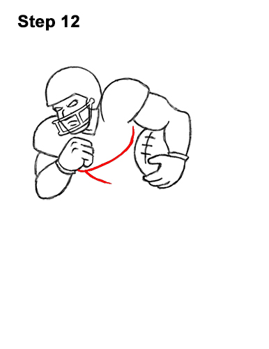 How to Draw Cartoon Football Player 12
