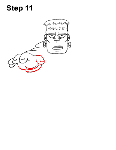 How to Draw Cartoon Frankenstein Monster Halloween 11
