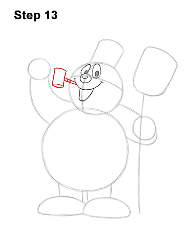 How to Draw Frosty the Snowman Christmas 13
