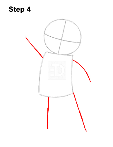 How to Draw Gingerbread Man Shrek Candy Cane 4