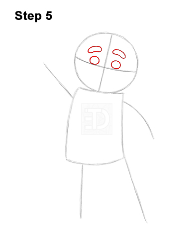 How to Draw Gingerbread Man Shrek Candy Cane 5