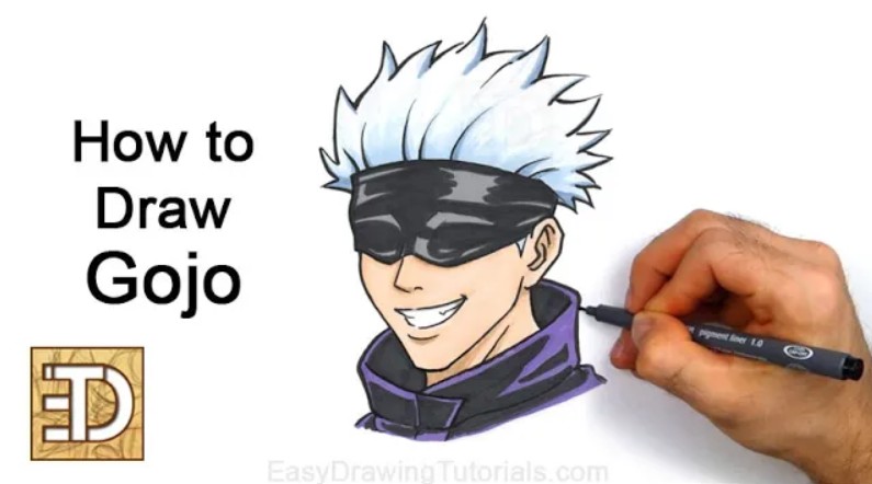 How to Draw Jujutsu Kaisen Gojo Final