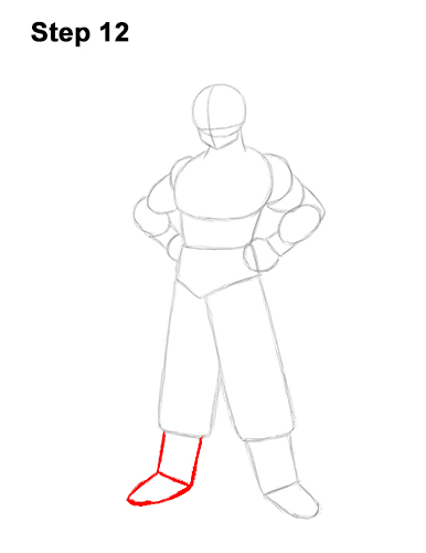 How to Draw Goku Full Body Dragon Ball Z 12