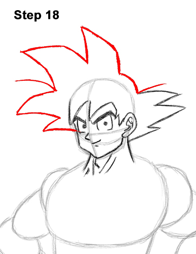 How to Draw Goku Full Body Dragon Ball Z 18