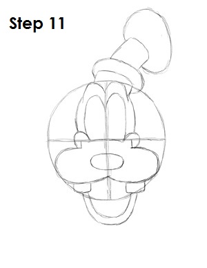 Draw Goofy Step 11