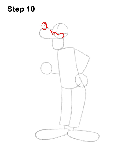 How to Draw Goofy Disney Full Body 10