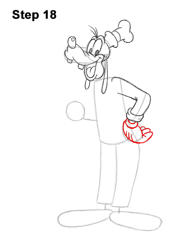 How to Draw Goofy Disney Full Body 18