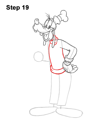 How to Draw Goofy Disney Full Body 19