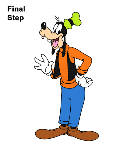 How to Draw Goofy Disney Full Body