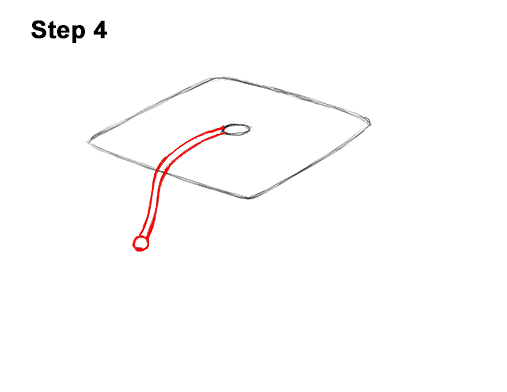 How to Draw Cartoon Graduation Cap Diploma Mortarboard 4