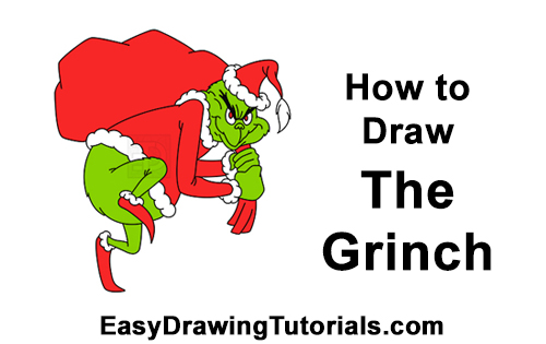 Draw the Grinch Full Body How to Draw The Grinch Stole Christmas