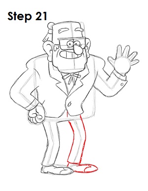 Draw Grunkle Stan 21