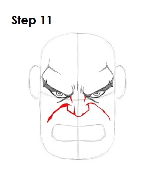Draw the Hulk Step 11 Draw the Hulk Step 11