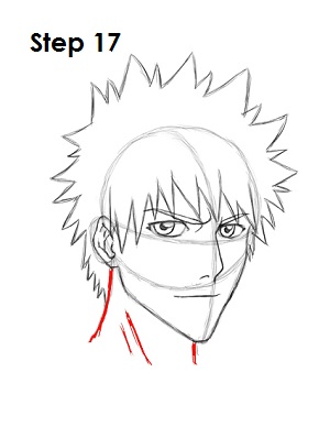  Draw Ichigo Step 17