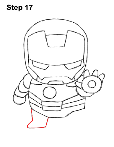 Mini Iron Man Drawing 17 Draw Mini Chibi Cute Little Iron Man 17
