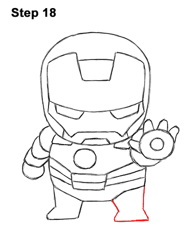 Mini Iron Man Drawing 18 Draw Mini Chibi Cute Little Iron Man 18